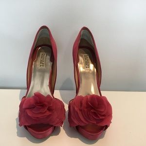 Badgley Mischka Open Toe Pumps